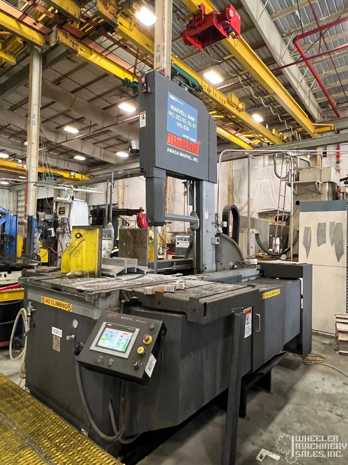 2020 AMADA MARVEL G800M Semi-Auto Vertical Tilting Frame Bandsaw #8363