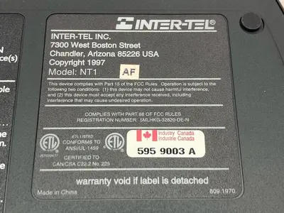 New | in-Stock INTER-TEL NT1 900.2001 Power Supplies Ohio US | Surplus Asset Holdings #1247301