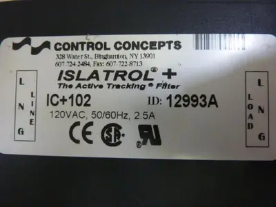 USED CONTROL CONCEPTS IC+102