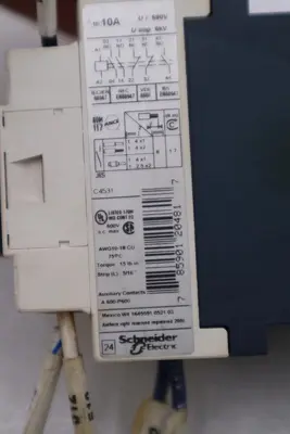 SCHNEIDER ELECTRIC CONTACT BLOCK JIS C4531 CONTACTOR STK H1512A