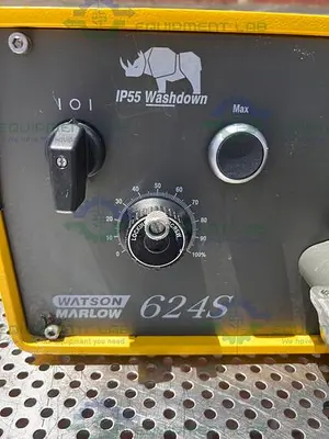 USED WATSON MARLOW 624S LABORATORY WASHDOWN PERISTALTIC PUMP 165 RPM