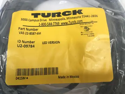 New | in-Stock Turck VAS 22-B587-6M Bus Bars & Plugs Michigan US | Maverick Industrial Sales #1395792