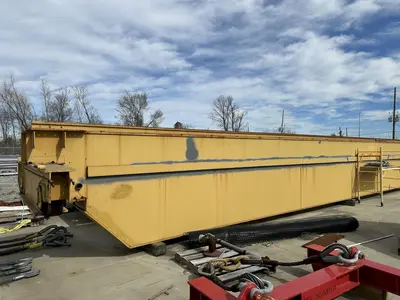 75 TON X 103'6" SPAN P&H CRANE GIRDERS WITH END TRUCKS. STOCK # 1226624
