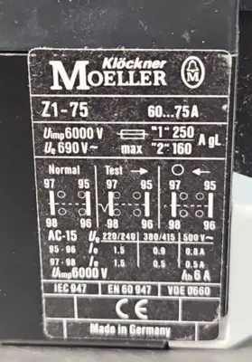 Used Klockner Moeller _UNKNOWN_ Relays & Switches South Carolina US | Palmetto Automation #1162580