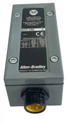 ALLEN BRADLEY 802X-AM4 LIMIT SWITCH SER.C 802XAM4 NEW, SURPLUS