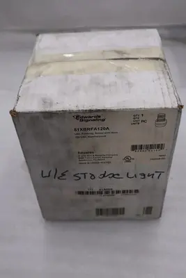 NEW EDWARDS SIGNALING 51XBRFA120A Horn Strobe,Amber,Cast Aluminum,120VAC 41A006