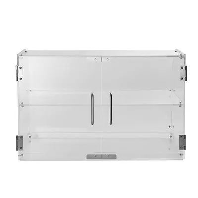 Curved Euro Style Pastry Acrylic Display Case, 2-Tier Commercial Countertop 22" wide
