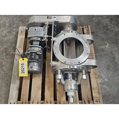 Used 8" Sanitary Quick Clean Stainless Steel Rotary Airlock Valve