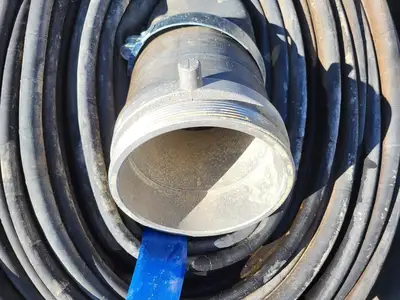 6" x 100 ft Lay Flat Hose w/ Coupling