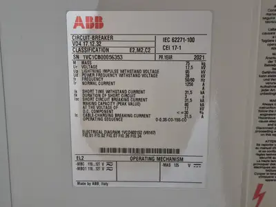 NEW 2021 ABB VD4