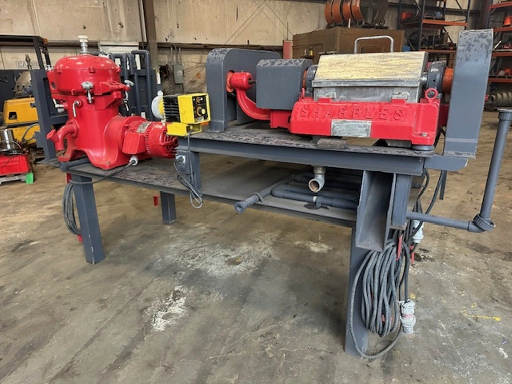 Sharples P600 and Westfalia OTA 7 centrifuge test system.
