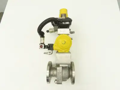 Velan 2"-150 Stainless Flanged Ball Valve w/Hytork 131 Pneumatic Actuator 120V
