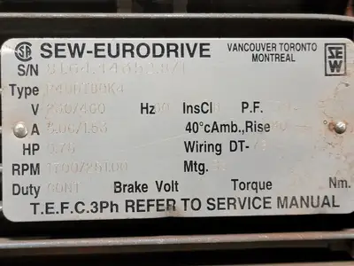 USED SEW-EURODRIVE R40DT80K4