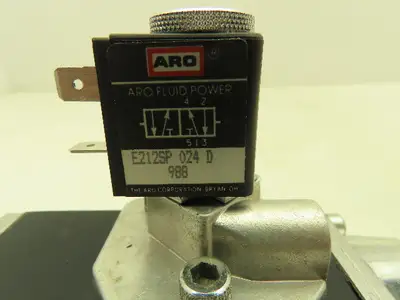 ARO E212SP 024 D Pneumatic Solenoid Control Valve 24VDC 4/2 Pos 1/4" 150 PSI
