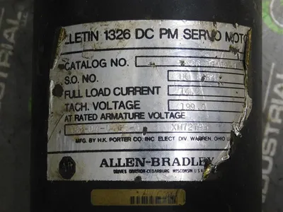 Allen Bradley 1326-DPA38-1 DC Servo Motor 14.2A 199.0V Used