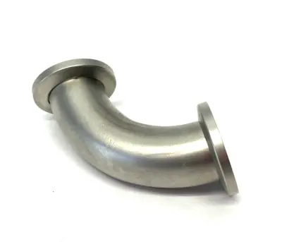 USED AGILENT STAINLESS STEEL 90-DEGREE ELBOW FITTING NW16 1.5" CLEARANCE