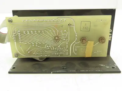Nidec Fincor 104599501 DC Motor Drive Test Panel Dial Percent Gauge Meter Rev D