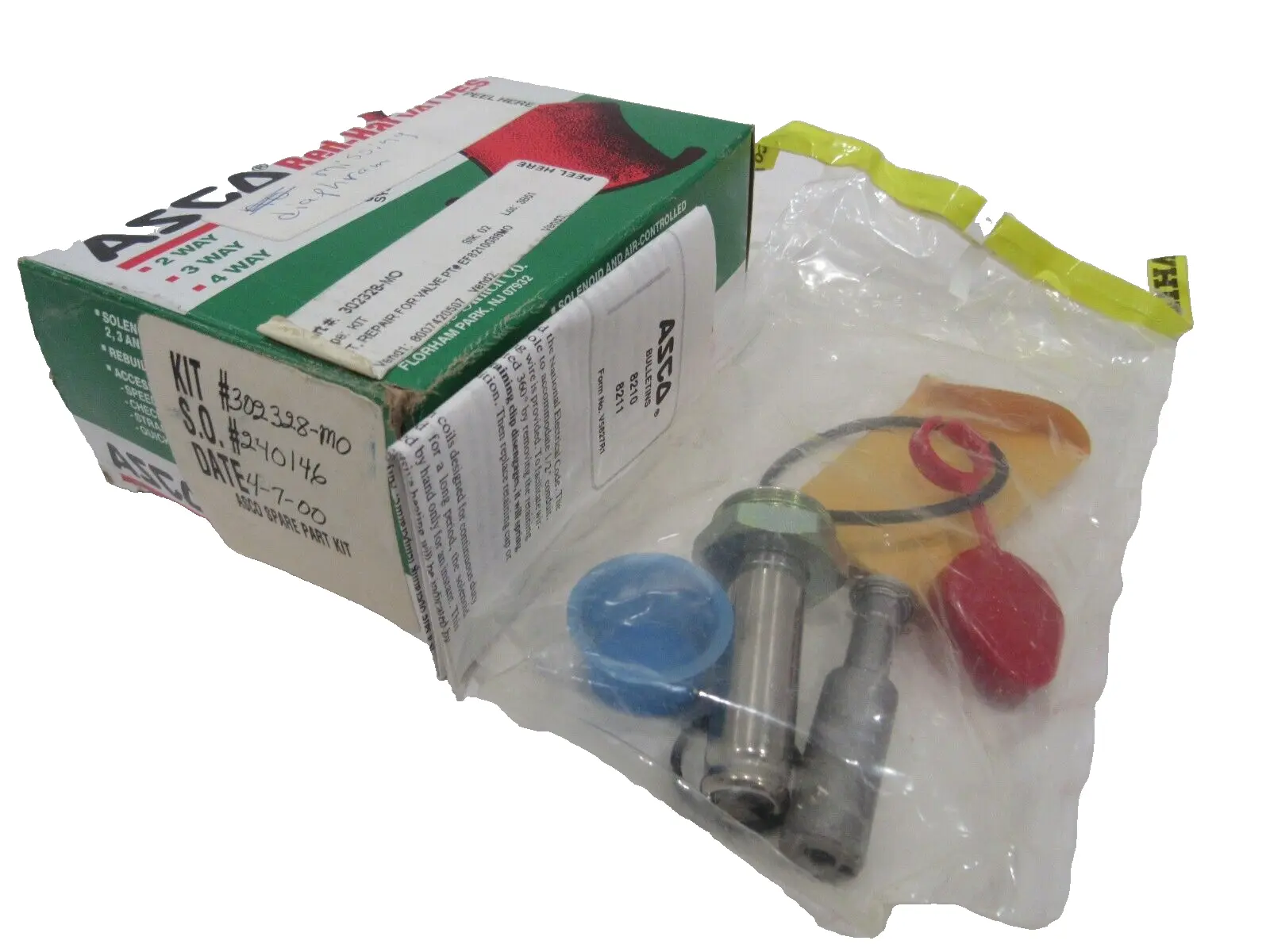 NEW ASCO 302398 REPAIR KIT MISSING DIAPHRAGM