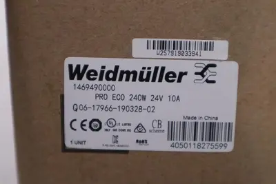 NEW WEIDMULLER Q06-17966-190328-02 PRO ECO 240W 24V 10A STOCK G104A
