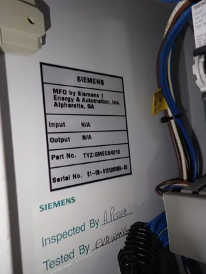 Used 2009 SIEMENS GMECS4010 Electrical Panels Ohio US | HGR 24 #878359