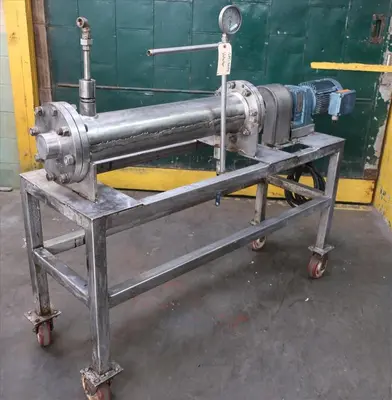 SPC8475  Miscellaneous Equipment Votator agitated holding unit, 6" diamenter x 35" long tube, on stand with casters