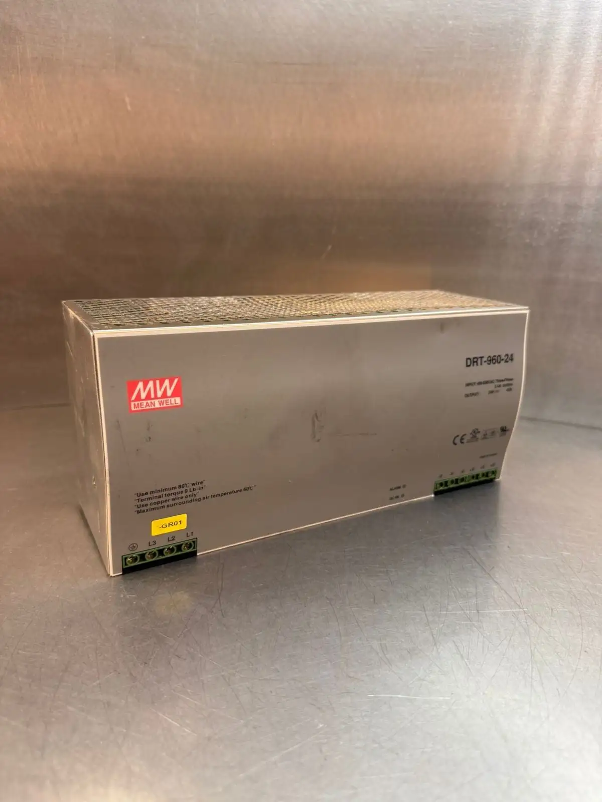 MeanWell DRT-960-24 AC-DC Power Supply 3Ph 400-500Vac (5.5.1)