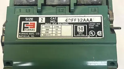 Used FURNAS 40FF32AAA Industrial Controls Ohio US | Surplus Asset Holdings #1239201
