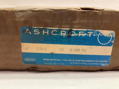 New | in-Stock ASHCROFT 45-1220-B Universal Pressure Meters Ohio US | Surplus Asset Holdings #1239232