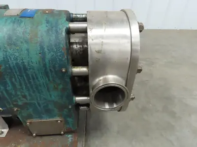 Tri Clover PRED125 3M UH4SL S Positive Rotary Pump Stainless 5Hp 3PH 230/460V