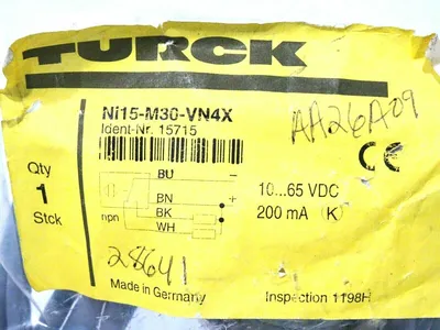NEW TURCK NI15-M30-VN4X PROXIMITY SENSOR 15715 NI15M30VN4X