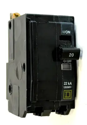 NEW SQUARE D QOB220VH CIRCUIT BREAKER 2 POLES 120/240V 50/60HZ