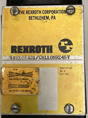New | in-Stock REXROTH 4WE10EA31/CW110N9Z45V Pump & Valve Parts | Surplus Asset Holdings #1218363