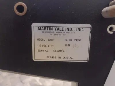 USED MARTIN YALE 63251 DECOLLATOR