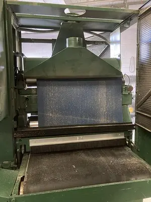 USED TIMESAVERS TB337, 37" TOP-HEAD ABRASIVE PLANER