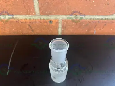 USED CHEMGLASS CG-1000-14 LOWER INNER 45/50 TOP OUTER  29/42 GLASS REDUCER ADAPTER