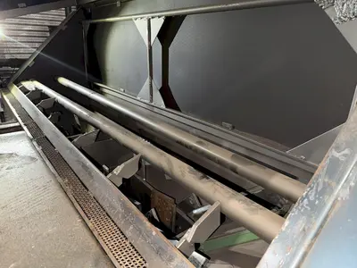 30" x 68" LS INDUSTRIES SHOT BLAST MACHINE WITH DUST COLLECTOR, FOR PROPANE TANKS: STOCK #22767