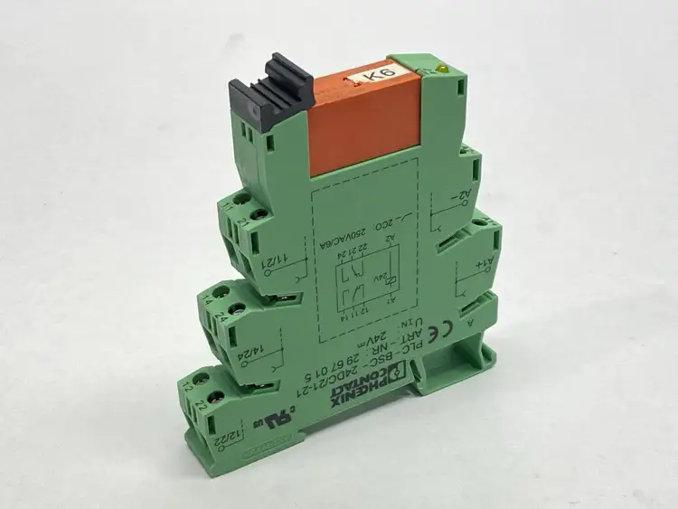 Used Phoenix Contact Relay Base 2967015 w/ Schrack RT424024 Relay Relays & Switches Michigan US | Maverick Industrial Sales #1397746