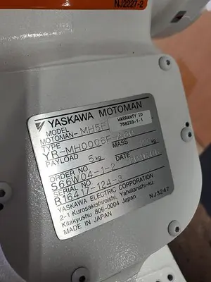 USED 2016 YASKAWA MOTOMAN MH5