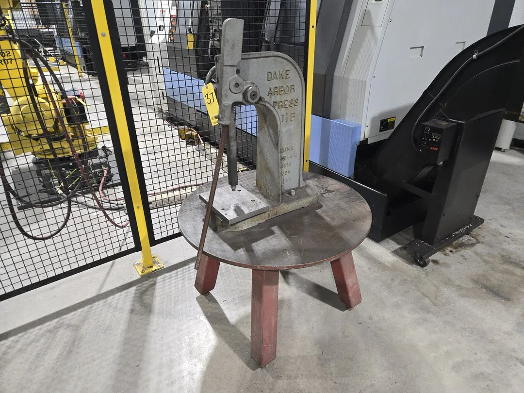 Dake 1-1/2B Arbor Press on Table
