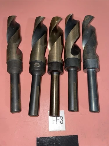 (5)Assorted Taper Length Drills See Photos For Sizes Fast Shipping +Warranty