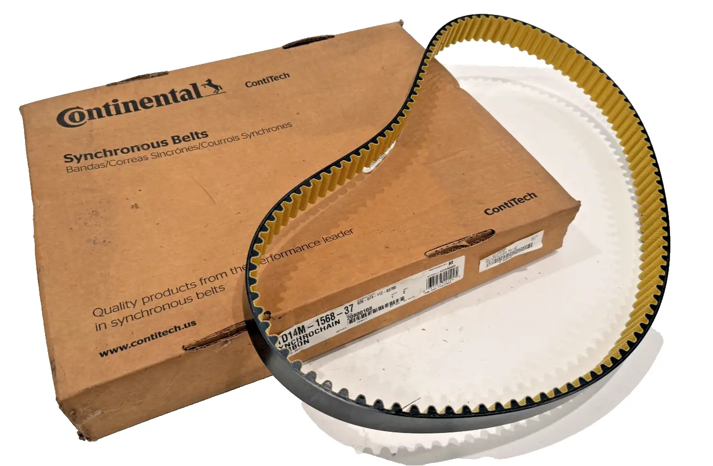NEW CONTINENTAL CTD14M-1568-37 SYNCHRONOUS BELT CTD14M156837