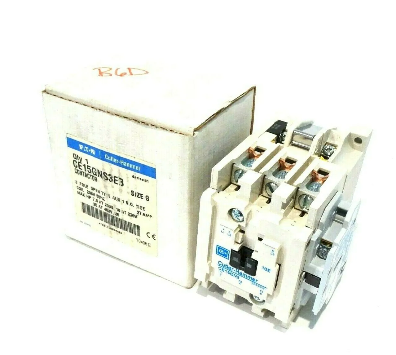 NEW EATON CUTLER HAMMER CE15GNS3EB CONTACTOR SER.B1 SIZE G