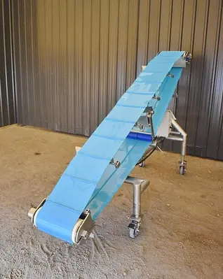 Used Belt Conveyor, 13’’ Wide X 115’’ Long, Variable Speed