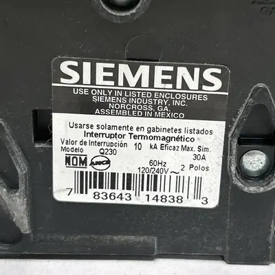 Used SIEMENS Q230 Miscellaneous Equipment (Electrical & Power) | Surplus Asset Holdings #1201432