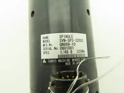 Sanyo Lubbering SVN-SP3-320SC Electric Servo Nutrunner 18mm Right Angle 320Nm