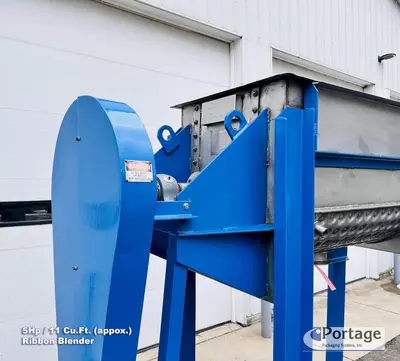 USED AARON PROCESS EQUIPMENT 11-CU.FT. JACKETED RIBBON BLENDER