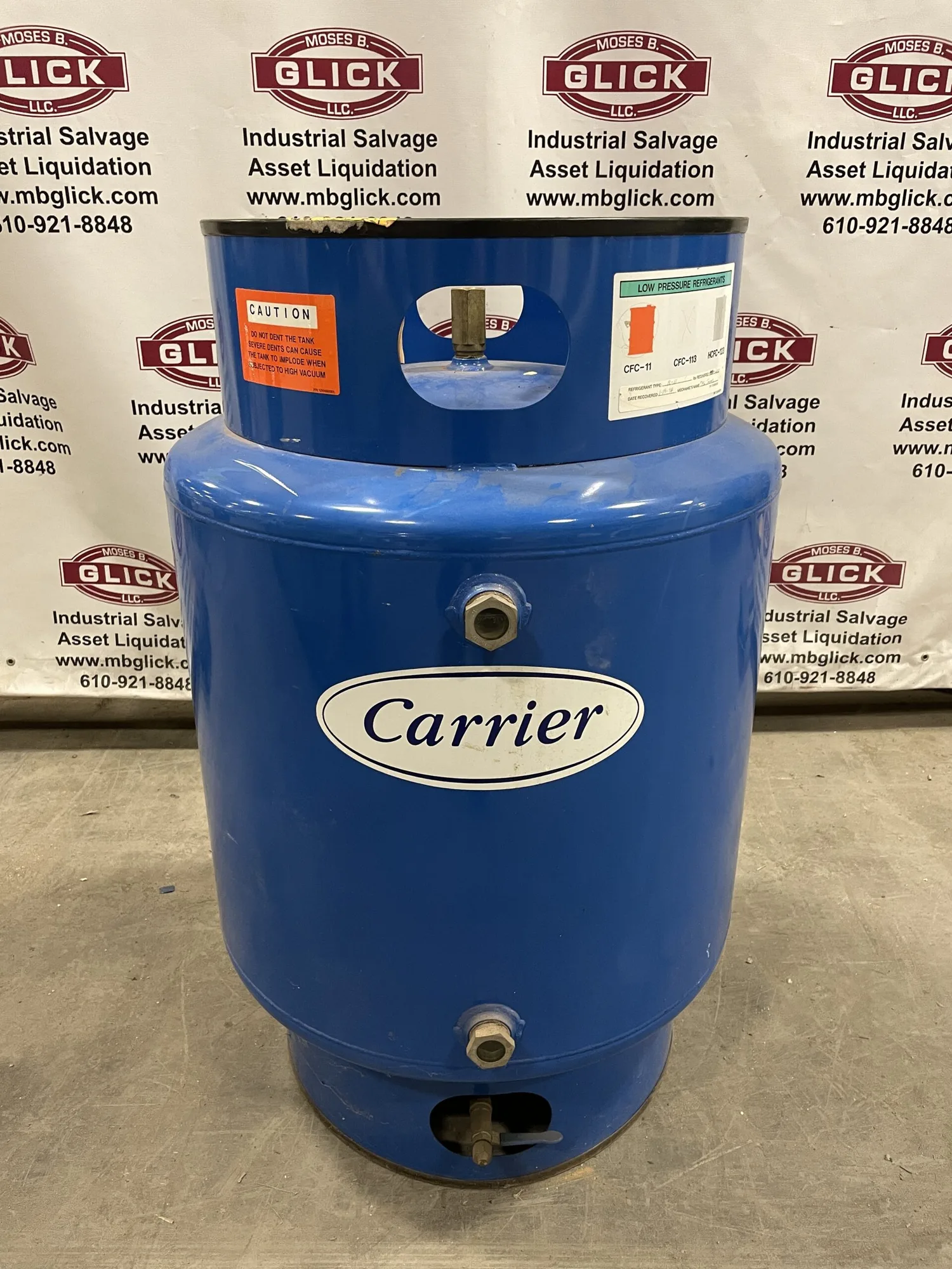 Carrier 12VA680002 Refrigerant Receiver Tank 832lbs R-11 @ 90% 10/15PSI