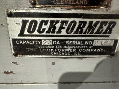 LOCKFORMER 22 ROLL FORMER - PITTSBURGH/REED