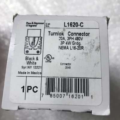 *NEW PASS & SEYMOUR LEGRAND WIRING TURNLOCK CONNECTOR ASSORTED QYT 8#