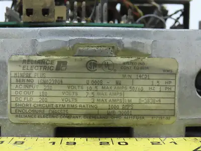 Reliance Electric 14C21 Minpak Plus Drive 1.5HP